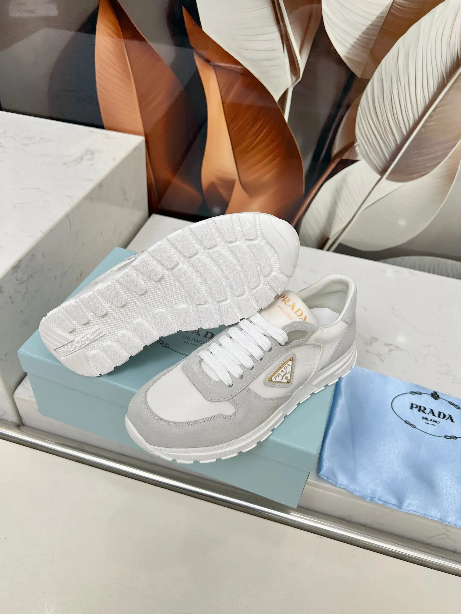 👟👟Ex-factory price 540👟👟 Prada "PRADA.." 2025 explosive model has been shipped. , original 1:1 development, four colors available 35--41 "Code 34 and 41 can be customized and cannot be returned or exchanged"